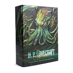 The H. P. Lovecraft Experience deluxe box set featuring illustrated cosmic horror cover art
