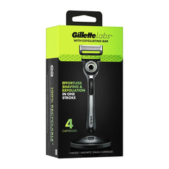 Gillette Labs razor packaging with green and black design on a white background