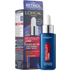 L'Oreal Paris Revitalift Laser Pure Retinol Night Serum packaging and bottle