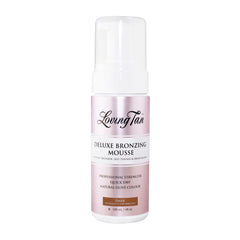 Loving Tan Deluxe Bronzing Mousse bottle on a white background