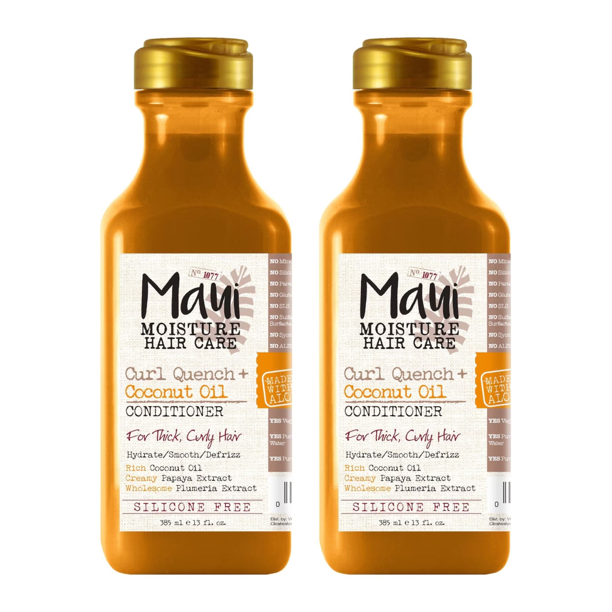 Maui Moisture Curl Quench + Coconut Oil Conditioner 2 Pack bottles