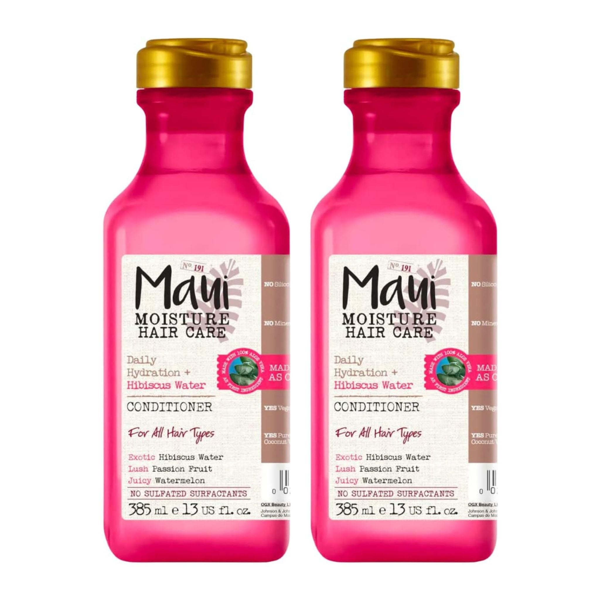 Maui Moisture Hibiscus Water Conditioner 2 Pack bottles