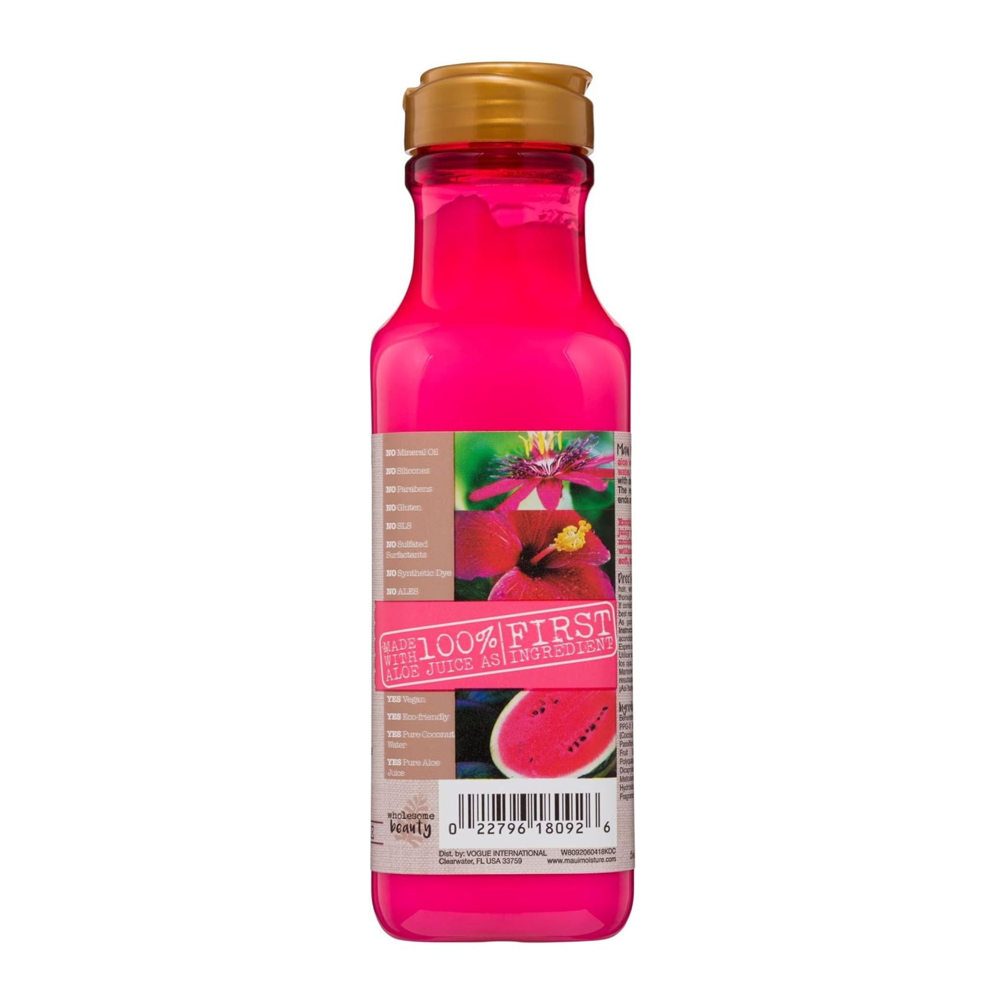 Maui Moisture Hibiscus Water Conditioner bottle back label