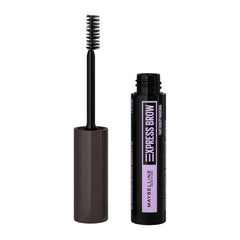 Maybelline Xpress Brow Gel 2.75 mL shade 262 Black Brown – product tube and mini sculpting brush applicator.