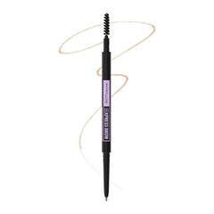 Maybelline Xpress Brow Pencil Light Blonde – dual-ended brow pencil with precision tip and built-in spoolie brush for shaping and defining brows.