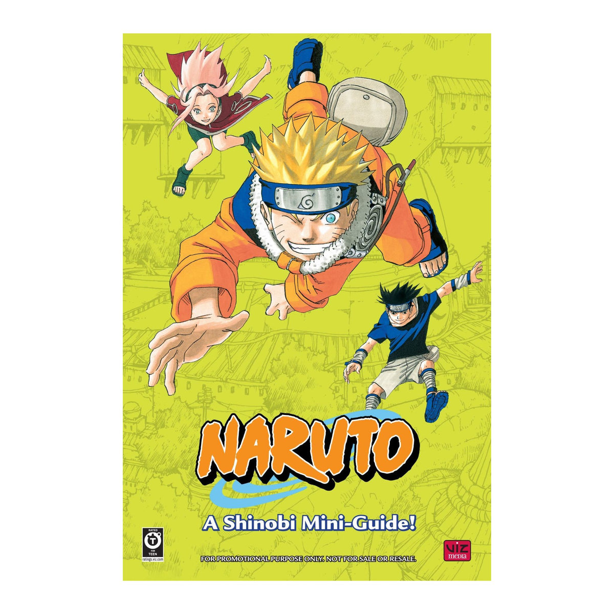 Full-colour double-sided promotional poster included with Naruto Manga Box Set 1