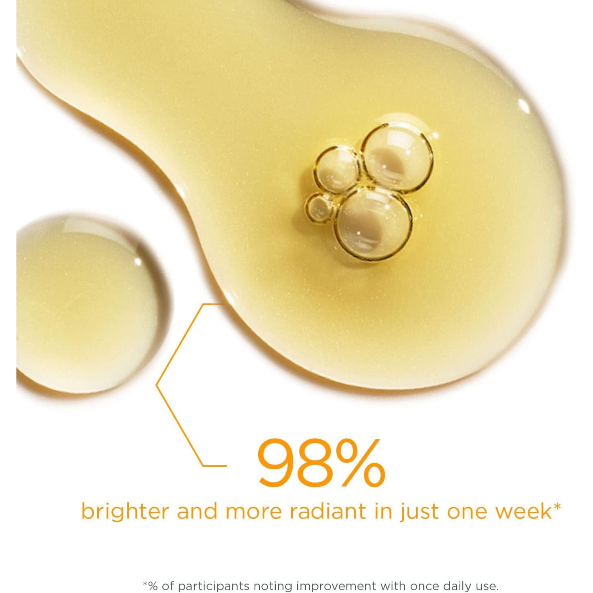 Close-up of NeoStrata Vitamin C + PHA Serum texture showing lightweight formula with vitamin C.