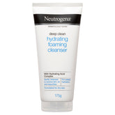 Front of Neutrogena Deep Clean Hydrating Foaming Cleanser tube 175g showing product label and branding