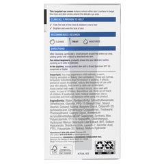 Back of Neutrogena Rapid Wrinkle Repair Eye Cream box showing usage directions, recommended regimen, safety warnings, and full ingredient list