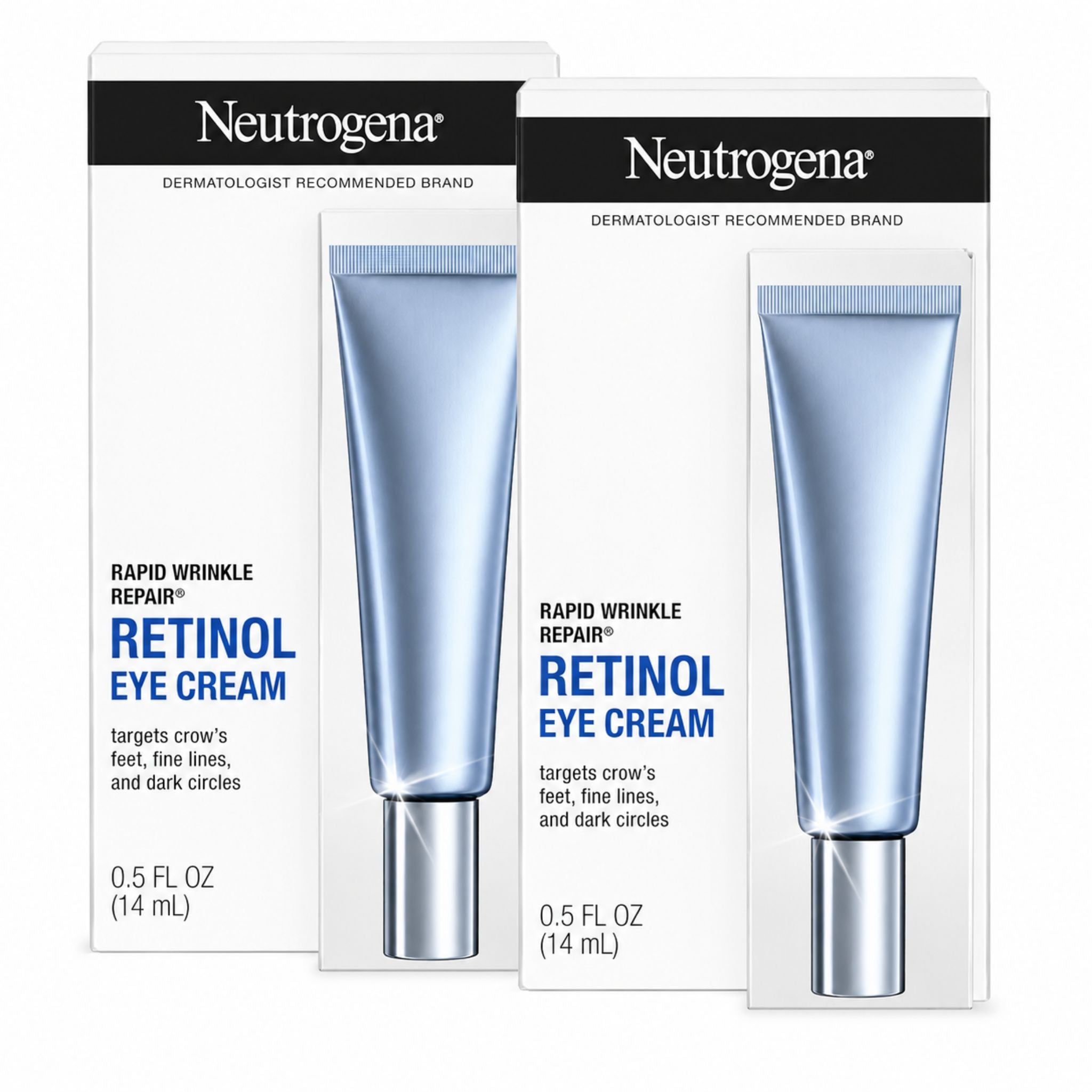 Neutrogena Rapid Wrinkle Repair Retinol Eye Cream packaging on a white background