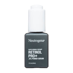 Neutrogena Retinol Pro+ serum bottle on a white background