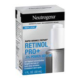 Neutrogena Rapid Wrinkle Repair Retinol Pro+ serum packaging on a white background