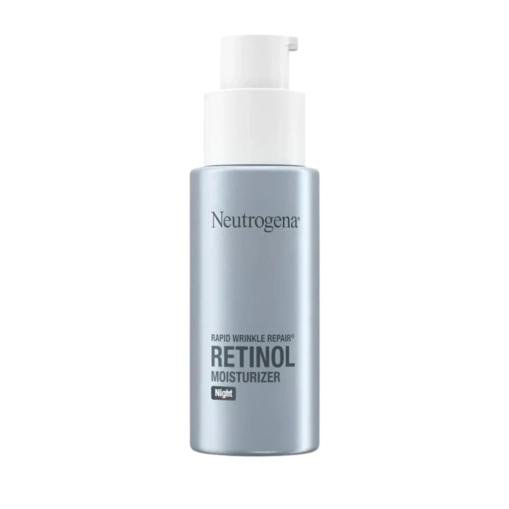 Neutrogena Retinol Moisturizer bottle on a white background