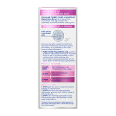 Product packaging with text on a white background