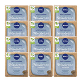 NIVEA WonderBAR Hydrating Face Cleansing Bar 75g – Almond Oil & Blueberry, Pack of 12 – Front View