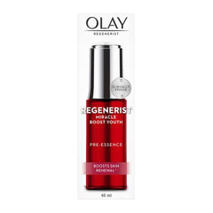 Front view of Olay Regenerist Miracle Boost Youth Pre-Essence 40ml bottle