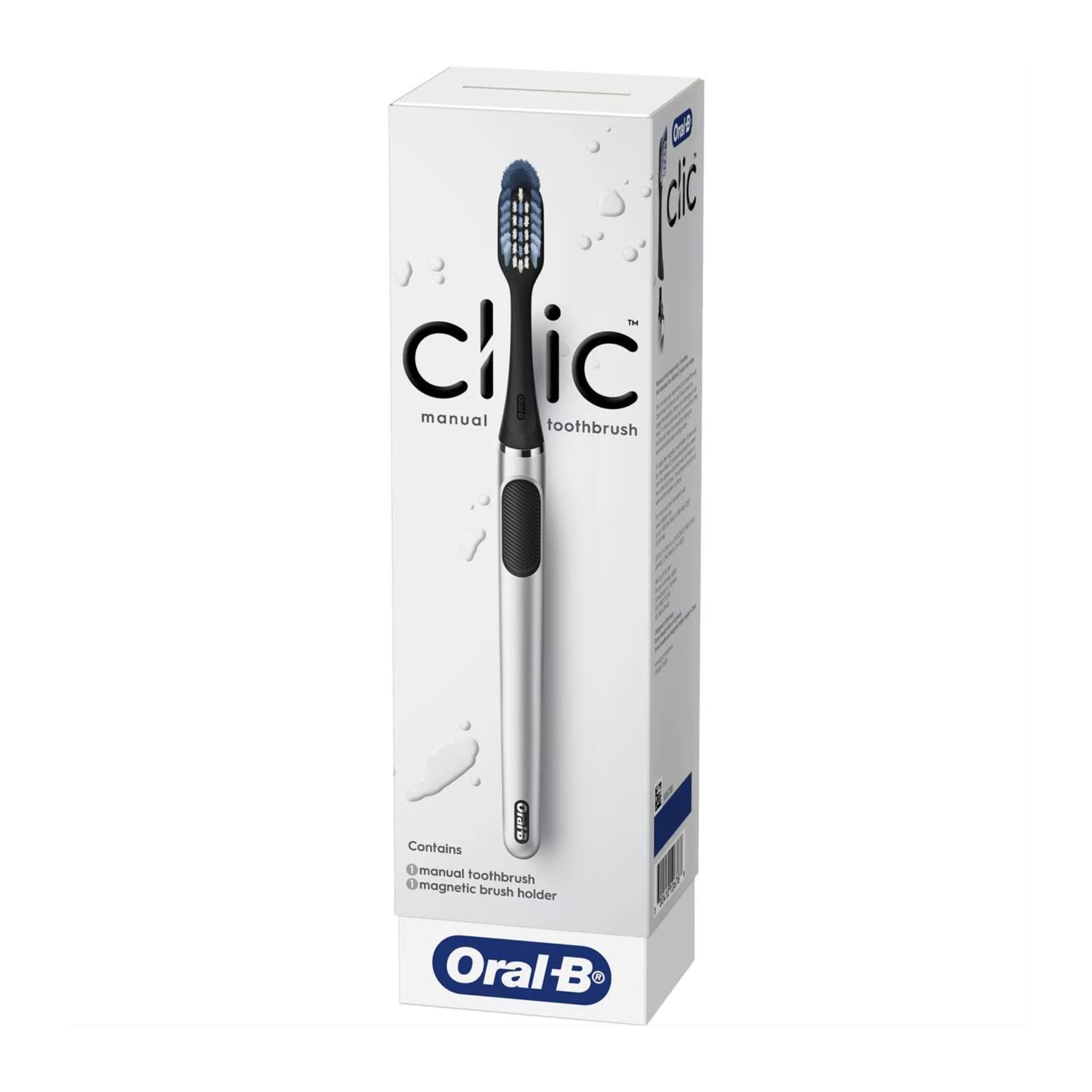 Oral-B Clic manual toothbrush packaging on a white background