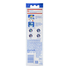 Back view of a baby shampoo packaging with text and icons on a white background