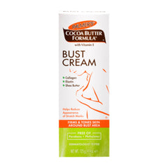 Front view of Palmer's Cocoa Butter Bust Cream 125g tube