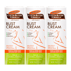 Showcase of Palmer's Cocoa Butter Bust Cream 125g – Pack of 3