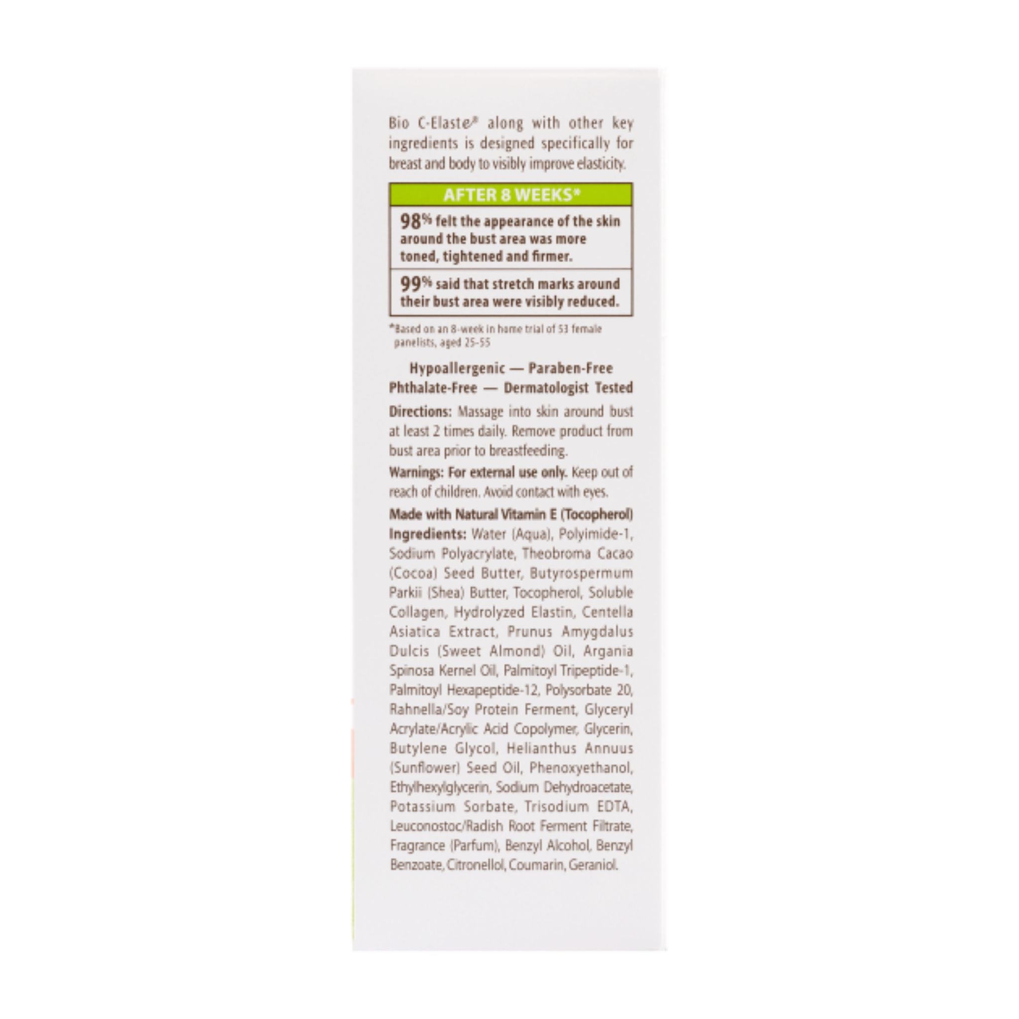 profile of Palmer's Cocoa Butter Bust Cream 125g tube