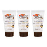 Three tubes of Palmer's Coconut Oil Formula hand cream on a white background
