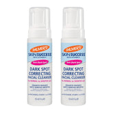 Two bottles of Palmer's Skin Success Dark Spot Correcting Facial Cleanser on a white background