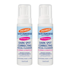 Two bottles of Palmer's Skin Success Dark Spot Correcting Facial Cleanser on a white background