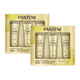 Two packages of Pantene Intense Biotin Miracle Shots hair treatment on a white background