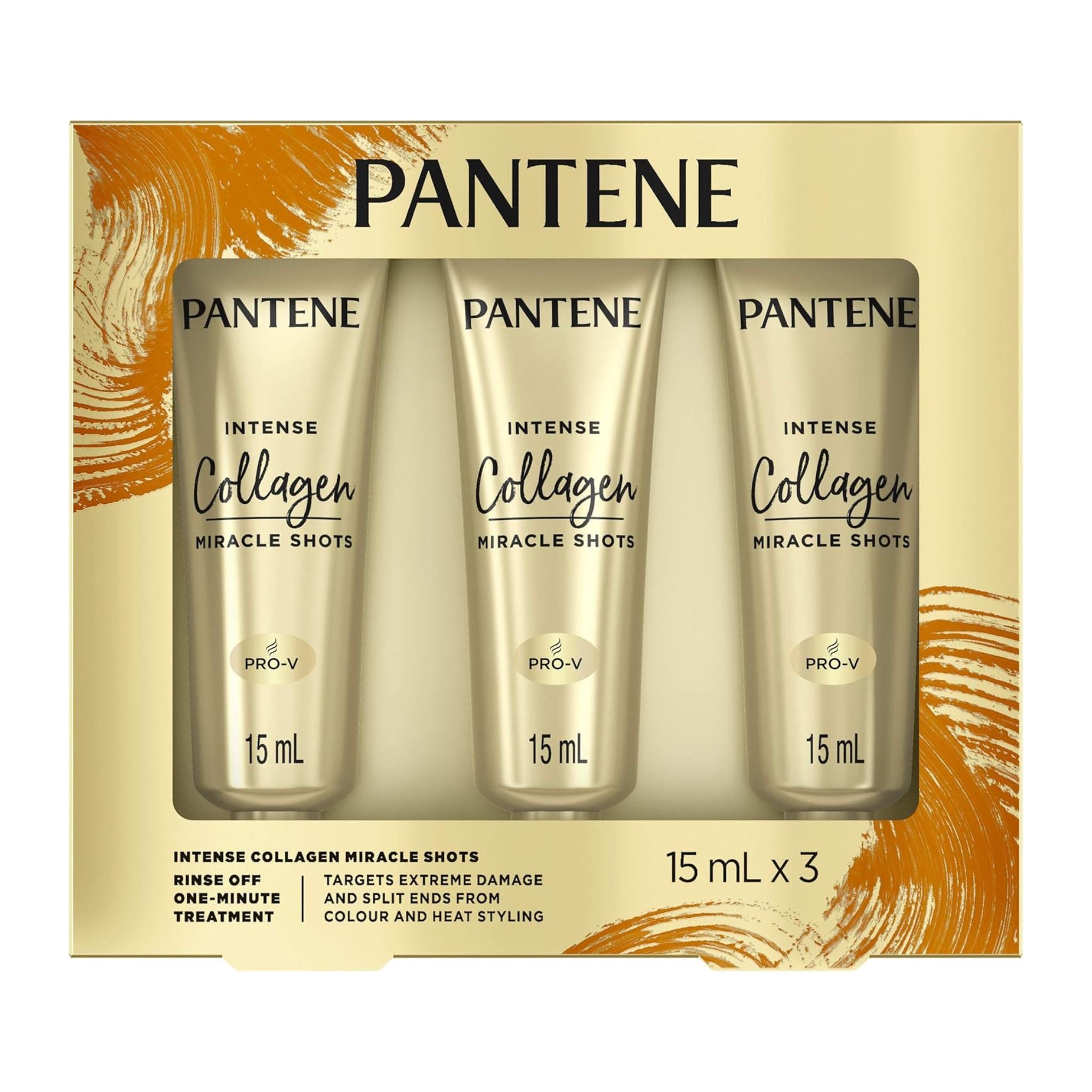 Pantene Intense Collagen Miracle Shots 3×15 mL treatment pack