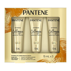 Pantene Intense Collagen Miracle Shots 3×15 mL treatment pack