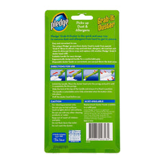 Back view of Pledge Grab-It Duster single pack showing usage instructions and product details