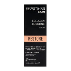 Revolution Skin Collagen Boosting Serum packaging on a white background