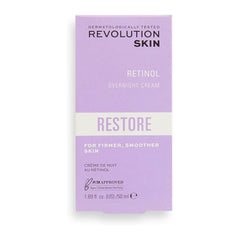 Revolution Skin Retinol Overnight Cream packaging on a white background