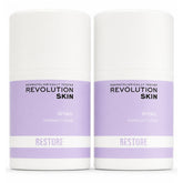 Two bottles of Revolution Skin Retinol Overnight Cream on a white background
