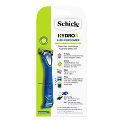 Schick Hydro5 4-in-1 Groomer packaging on a white background