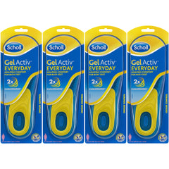 Scholl Gel Activ Everyday Insoles for Women – 4 Pack Front Packaging
