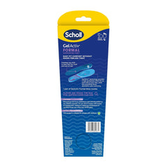 Scholl GelActiv Formal shoe inserts packaging on a white background