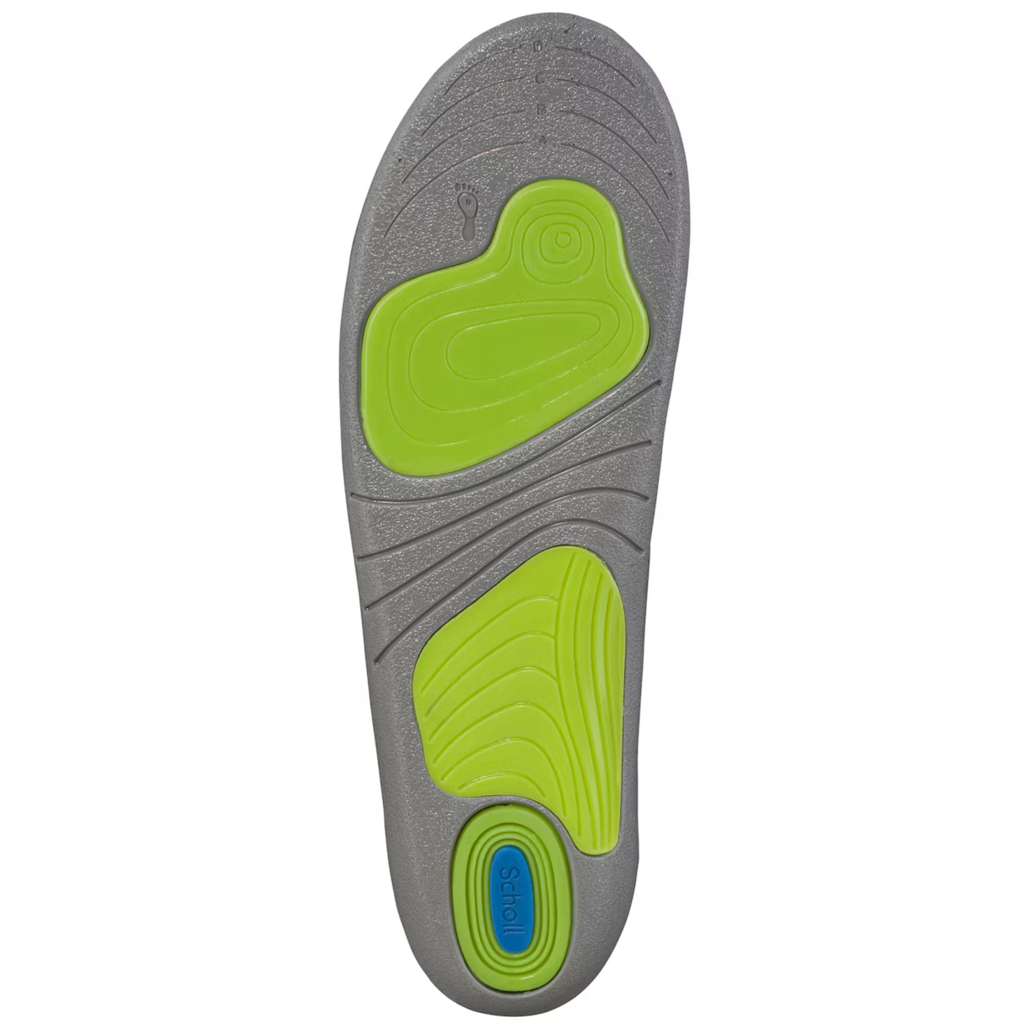 Scholl Gel Activ Sport Insole Women Bottom View – Gel Wave Shock-Absorption