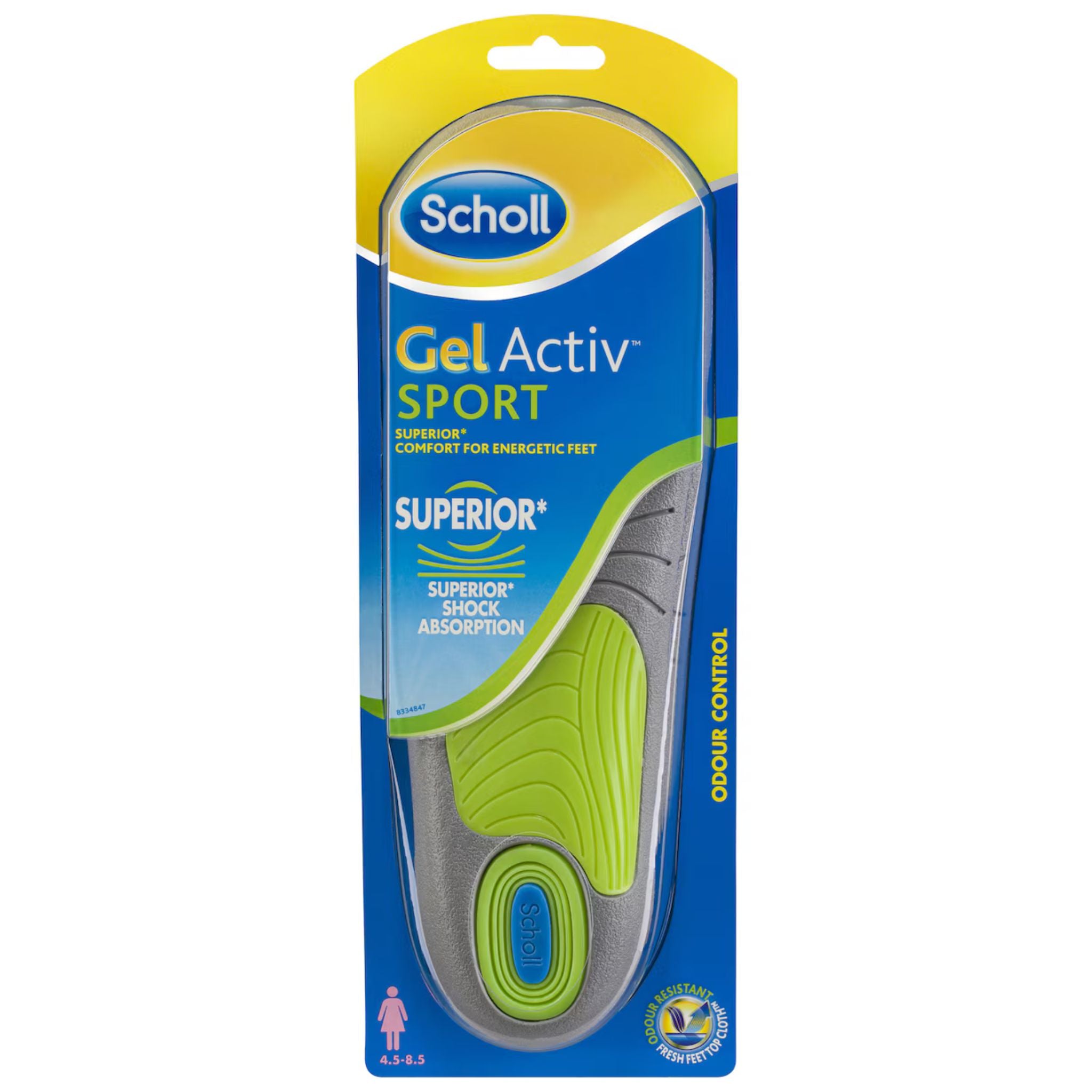 Scholl Gel Activ Sport Insole Women Single Pack Front View