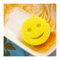 Side view of Scrub Daddy Original Yellow