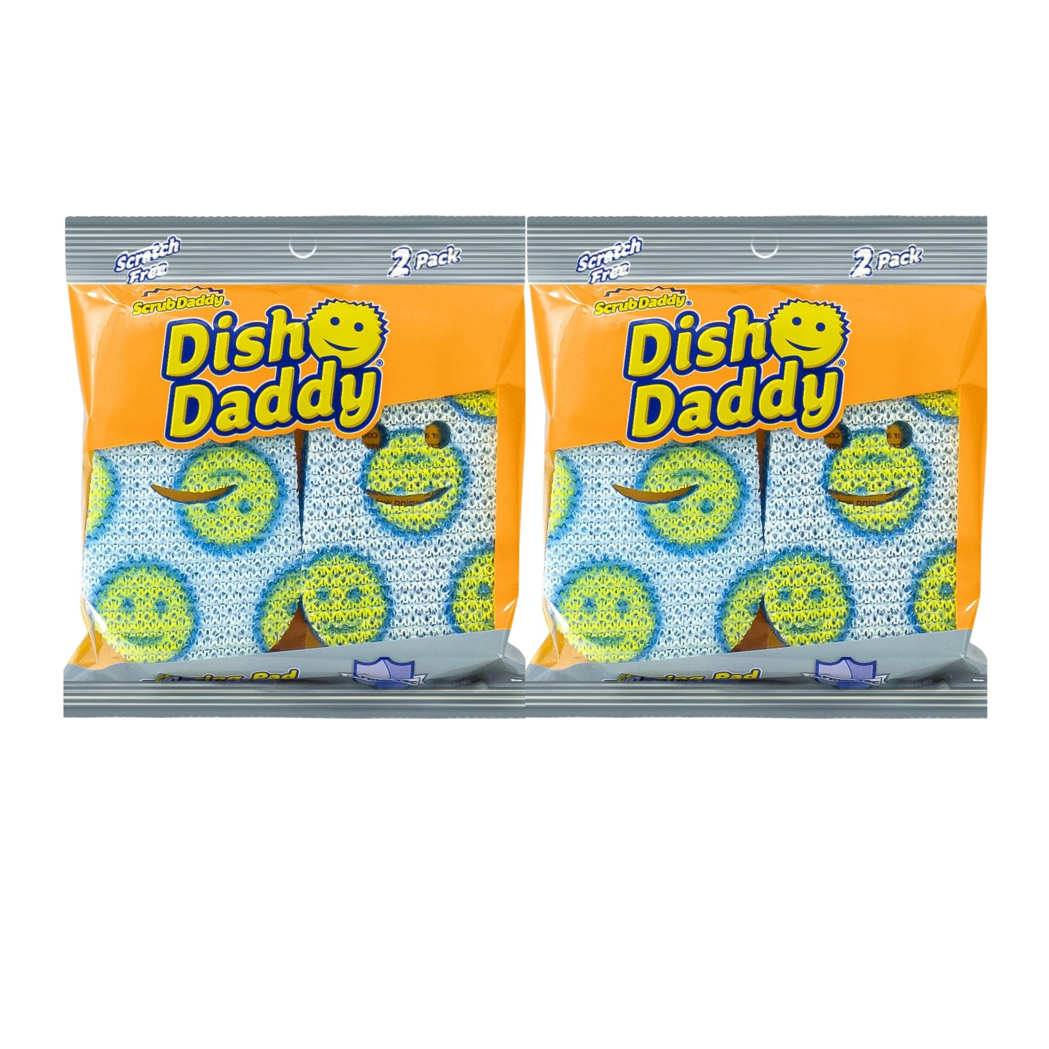 Scrub Daddy Dish Daddy Scour Head Refills 4 Pack Heavy Duty Replacement Pads for Dish Daddy Dishwand