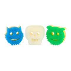 Front view of Scrub Daddy & Mommy Halloween Edition sponge set
