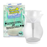 Soap Daddy dual action soap dispenser with packaging on a white background