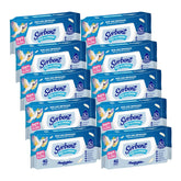 Multiple boxes of Sorbet flushable wipes on a white background