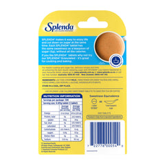 Back view of Splenda Low Calorie Sweetener 500 tablet dispenser