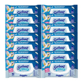 Multiple packages of Sorbent wipes with blue and white design.