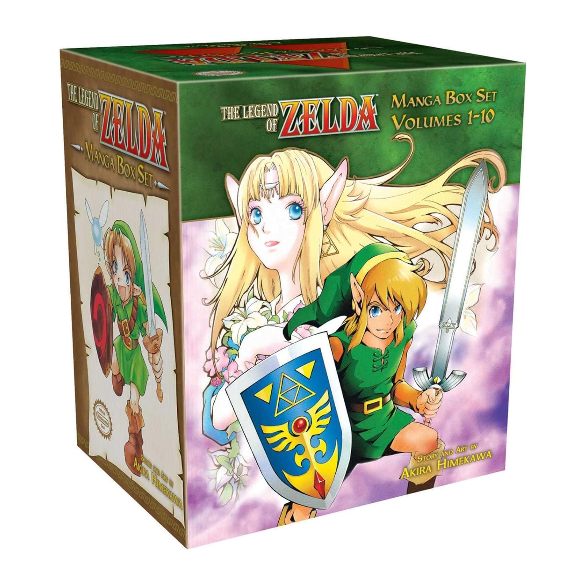 Manga box set of 'The Legend of Zelda' with characters on the cover