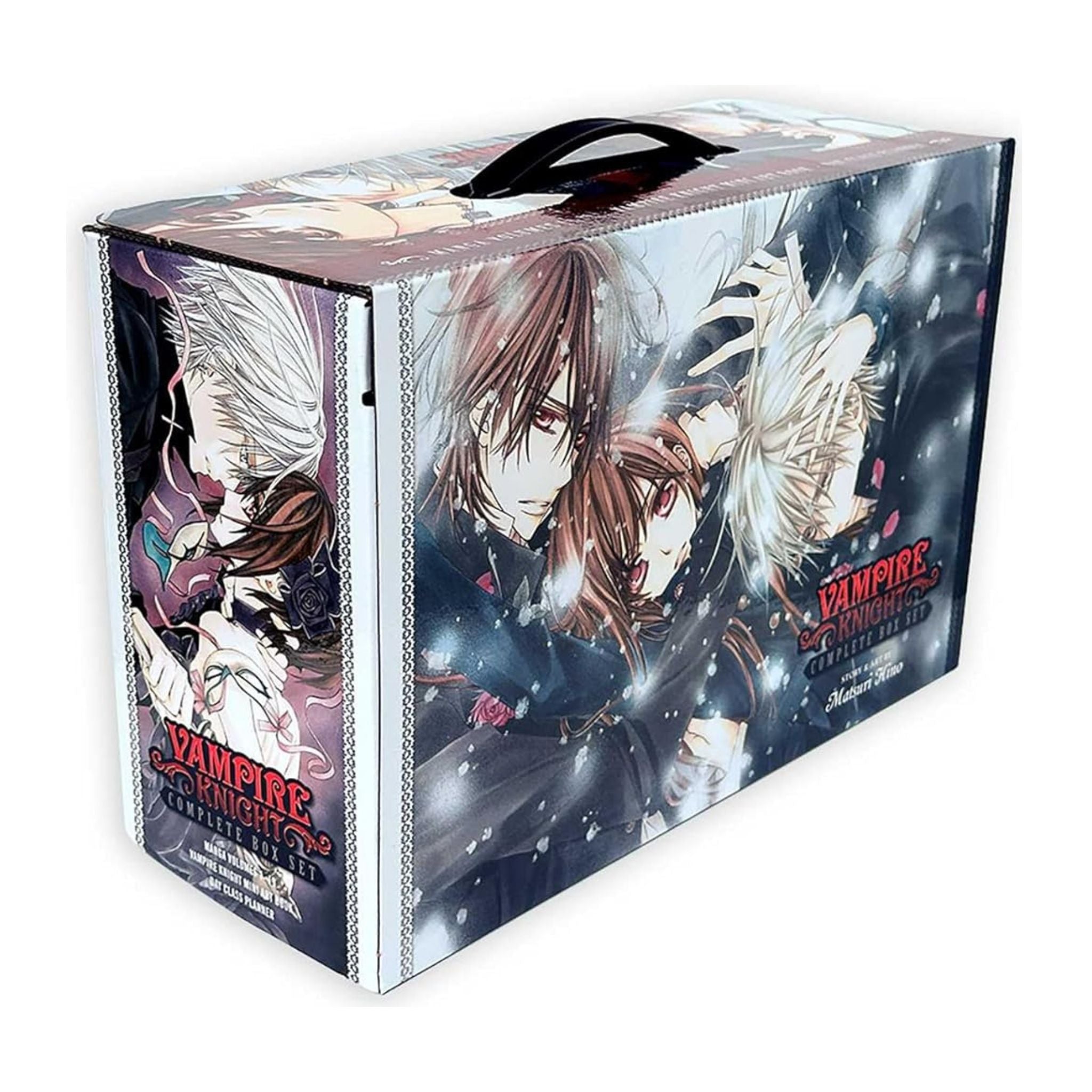 Anime-style character on a product packaging with 'Vampire Knight' branding.