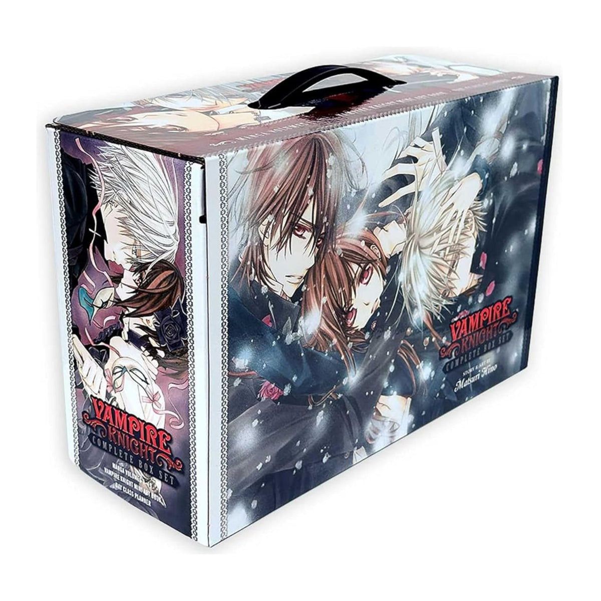 Anime-style character on a product packaging with 'Vampire Knight' branding.